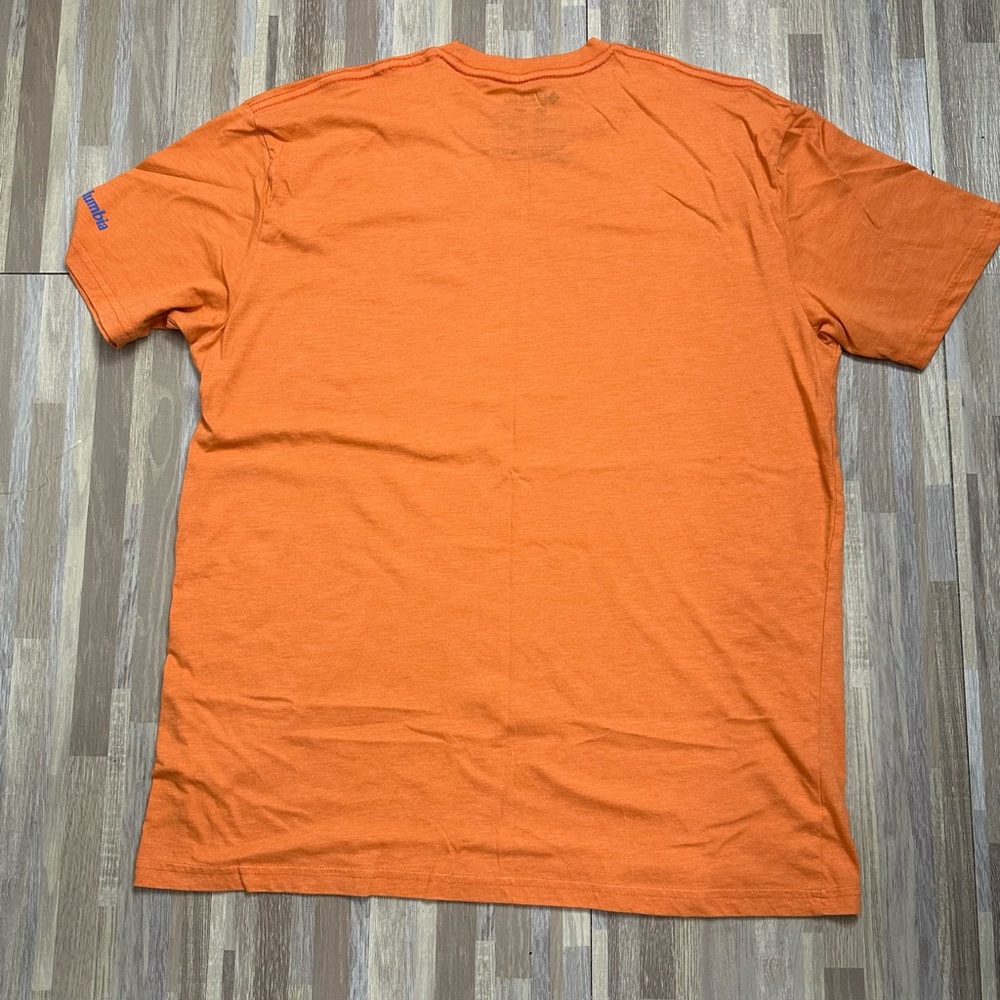 Columbia Men's Orange T-Shirt, Size XL - Picture 6 of 7